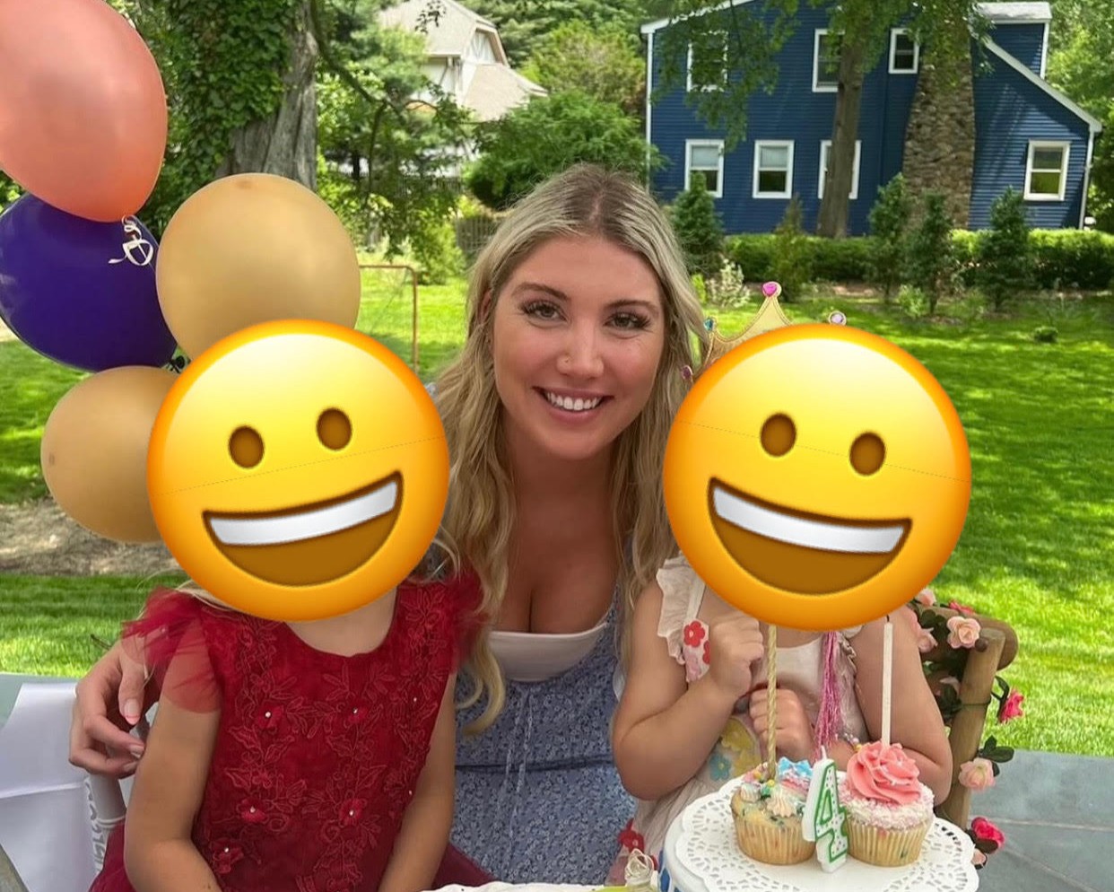 Kara 'Kiki' with former nanny kids